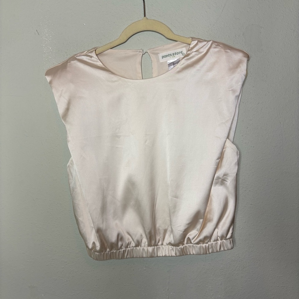 Pale Pink Blouse from The Pants  Store Size Large